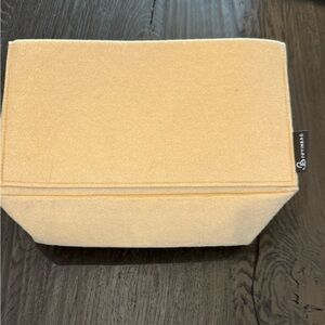 Beige Felt Organizer 12 x 5 for purse never used